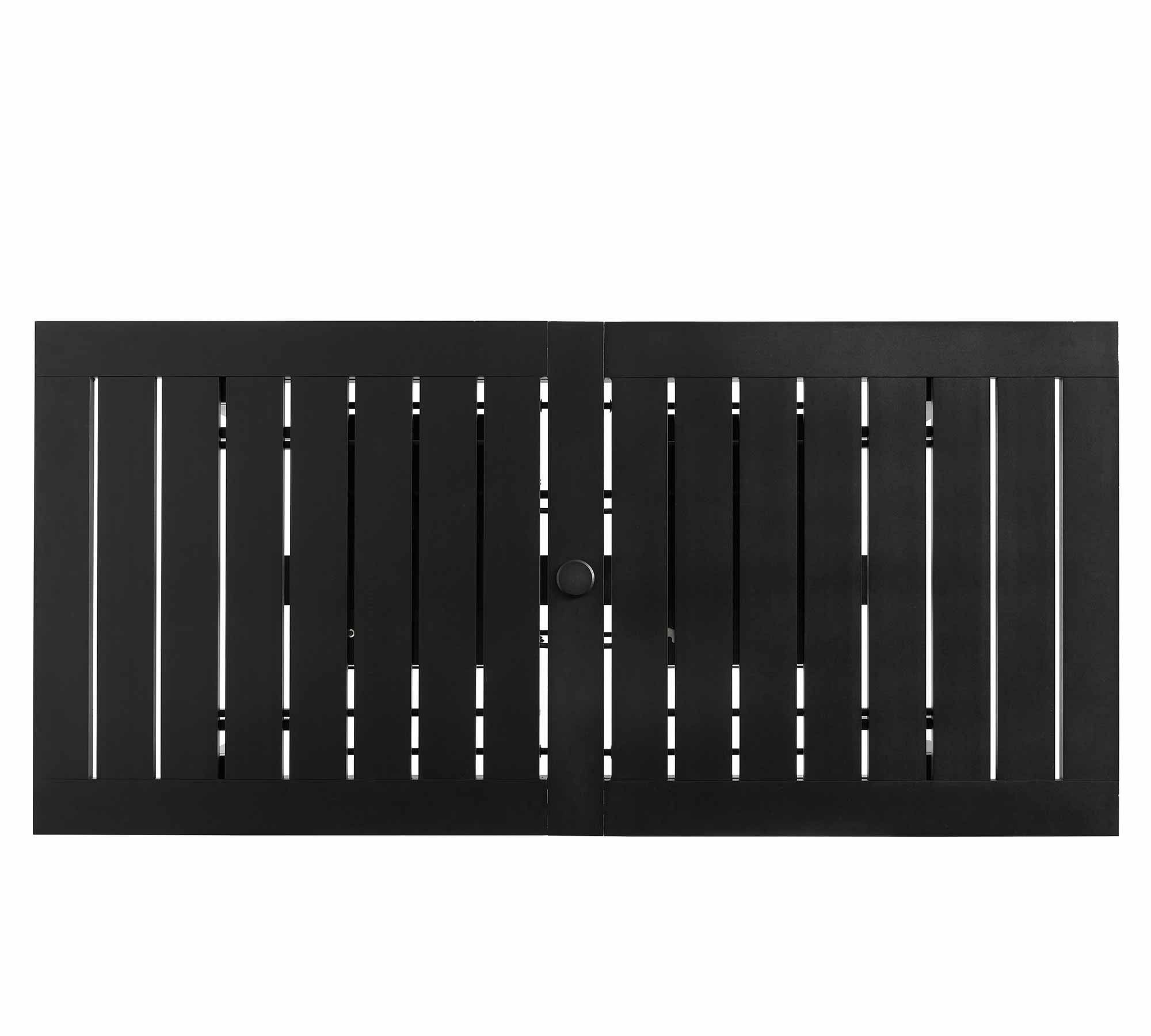 Malibu Metal Extendable Rectangular Outdoor Dining Table (76"-103") thumbnail 3