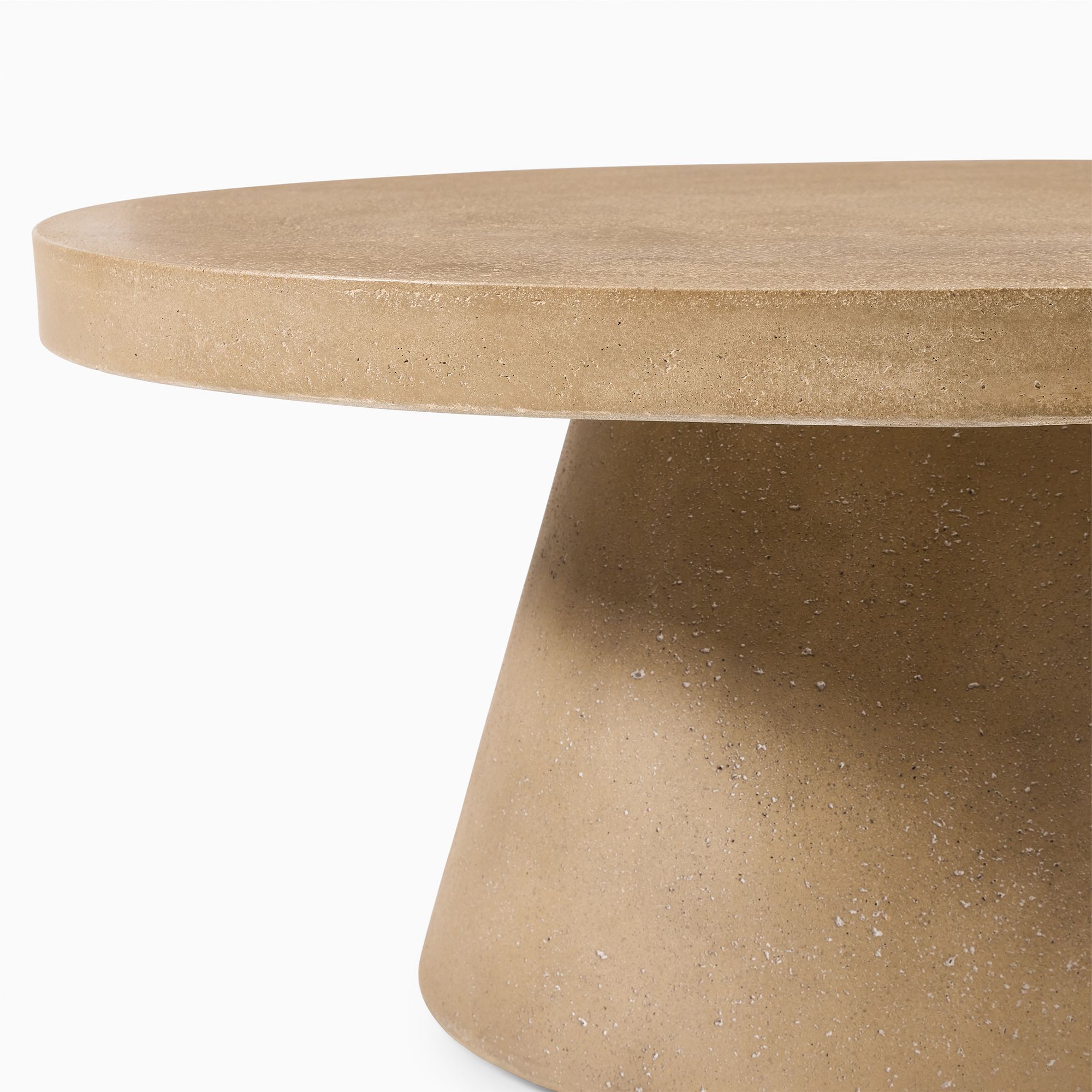 Textured Concrete Outdoor Coffee Table thumbnail 3