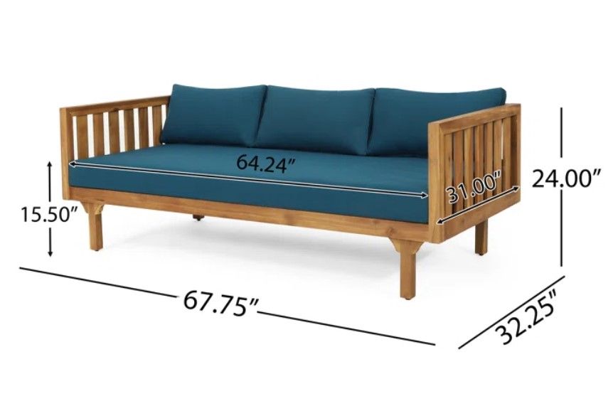 67.75'' Outdoor Patio Daybed thumbnail 3