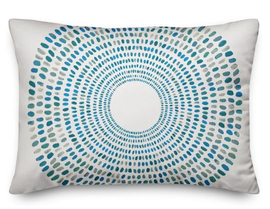 Allman Geometric Indoor Outdoor Throw Pillow thumbnail 2