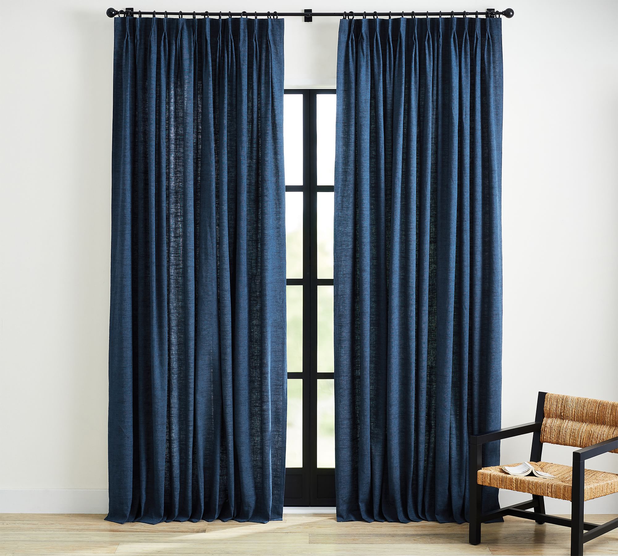 Emery Linen Pinch Pleat Curtain thumbnail 2