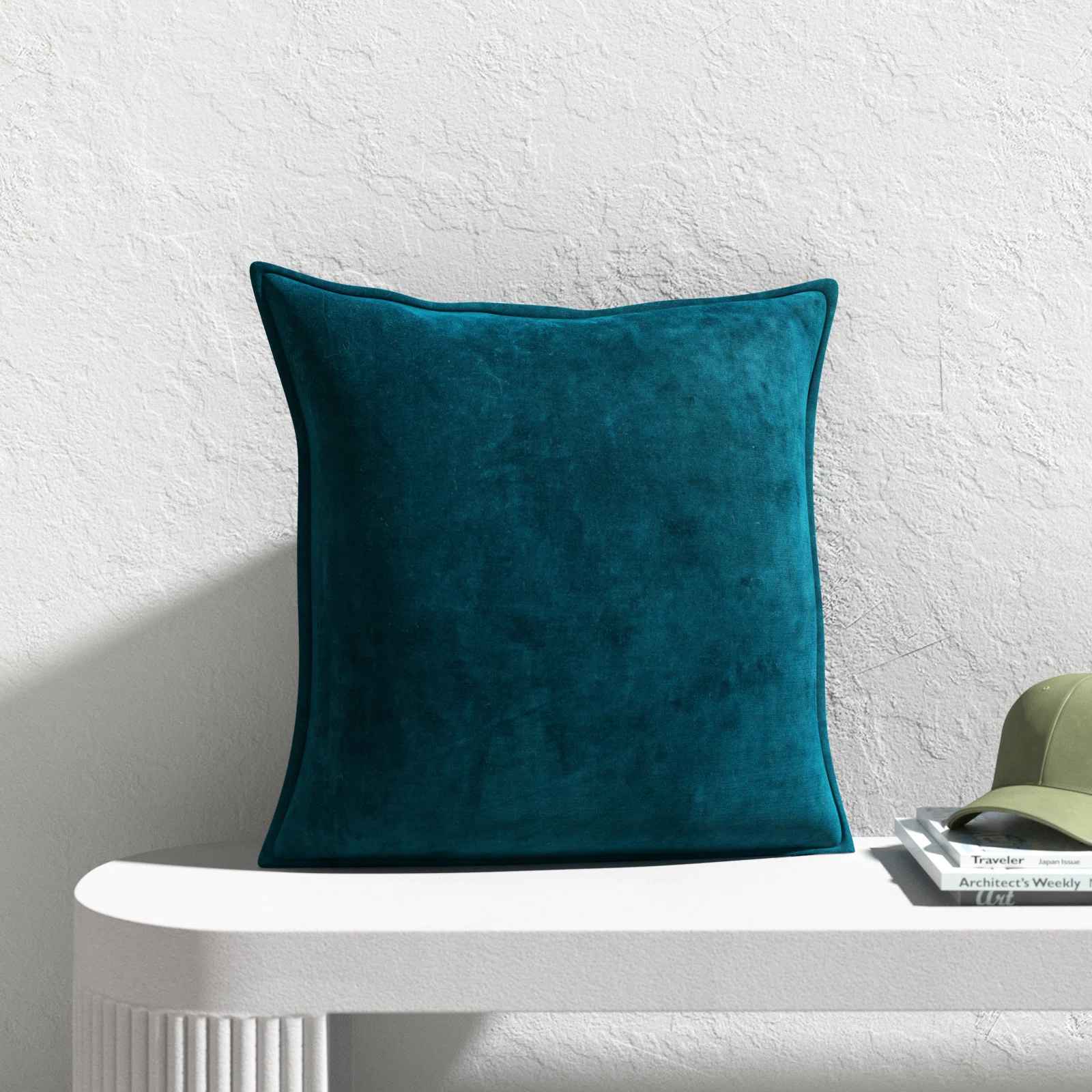 Edgar Cotton Throw Pillow-18"x18" thumbnail 2