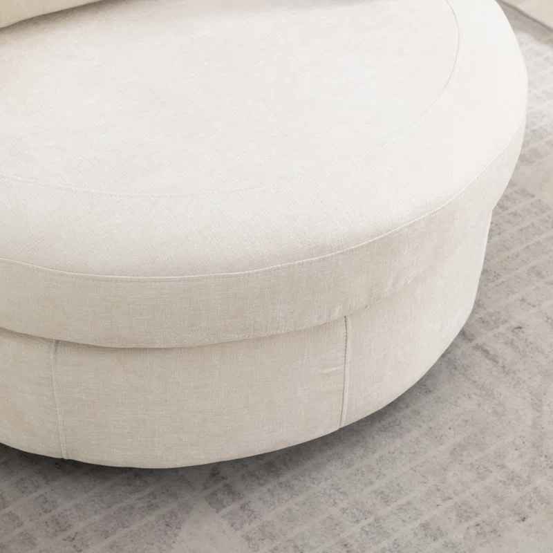 Achorn Polyester Recessed Arm Swivel Barrel Chair thumbnail 5