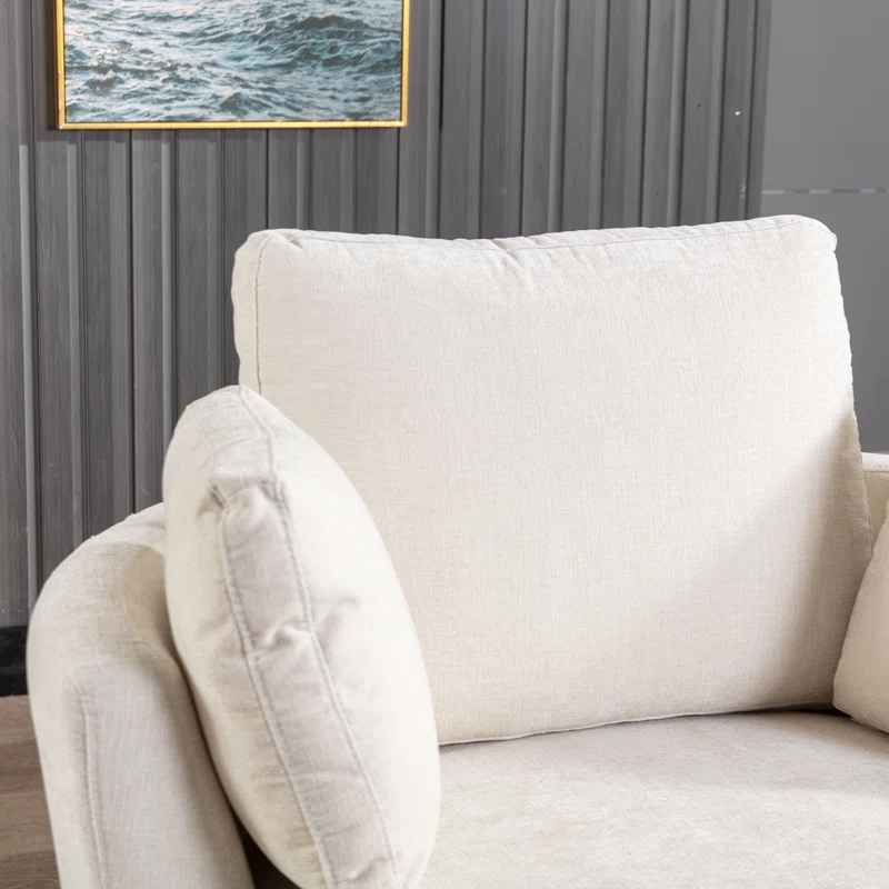 Achorn Polyester Recessed Arm Swivel Barrel Chair thumbnail 6