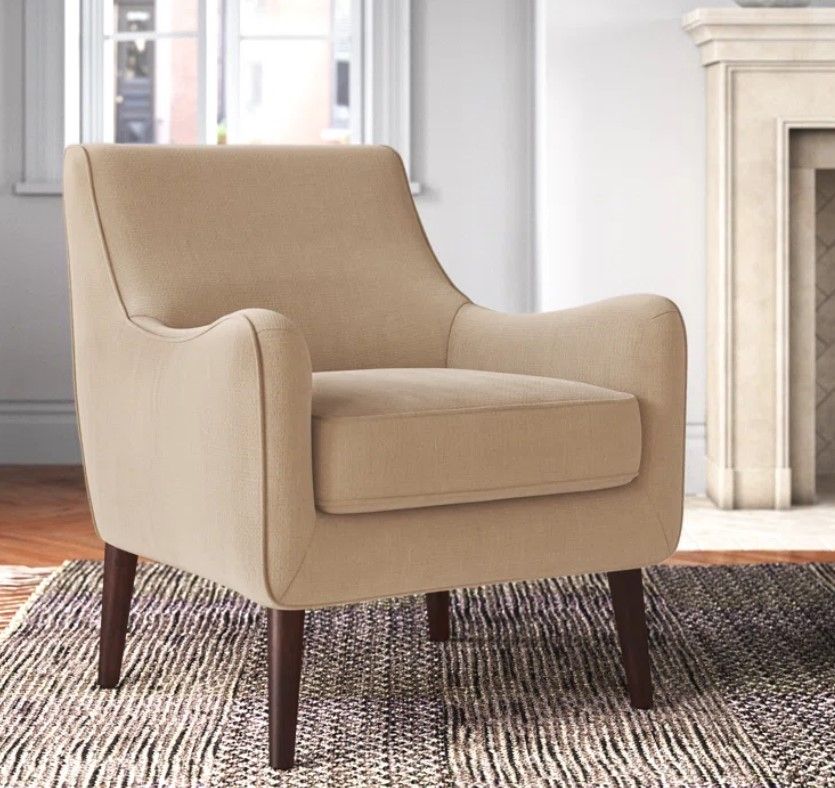 Femi Upholstered Mid-Century Accent Chair thumbnail 2