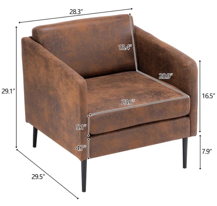 Raionna Upholstered Armchair thumbnail 4