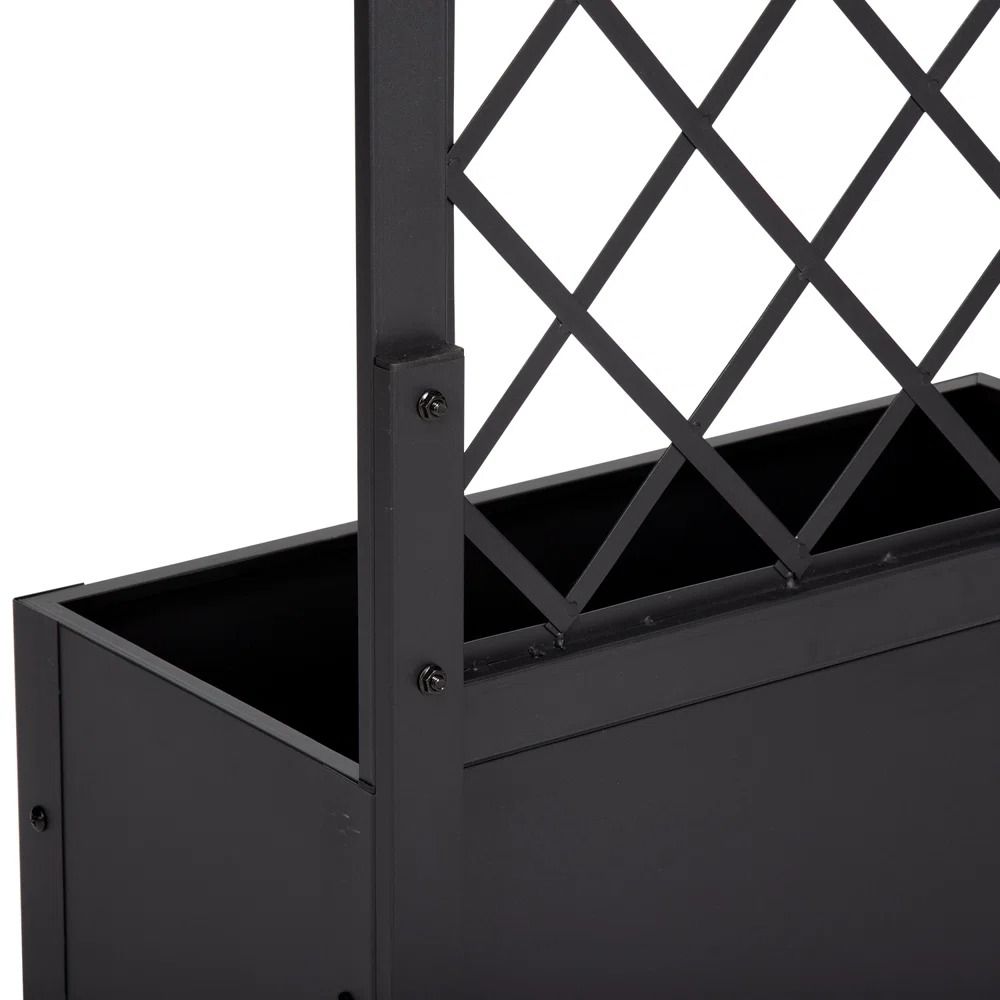 Babak Metal Elevated Planter with Trellis thumbnail 3