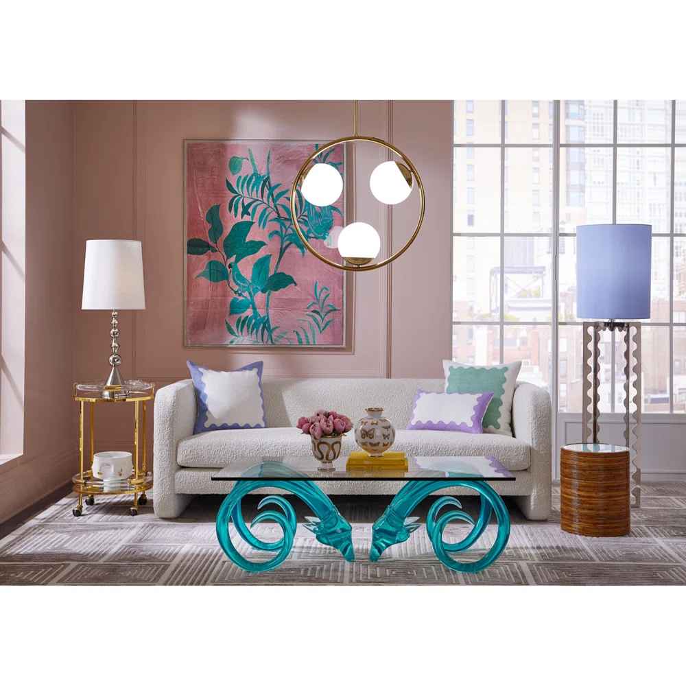 Jacques Round Bar Cart - Brass Jonathan Adler thumbnail 4