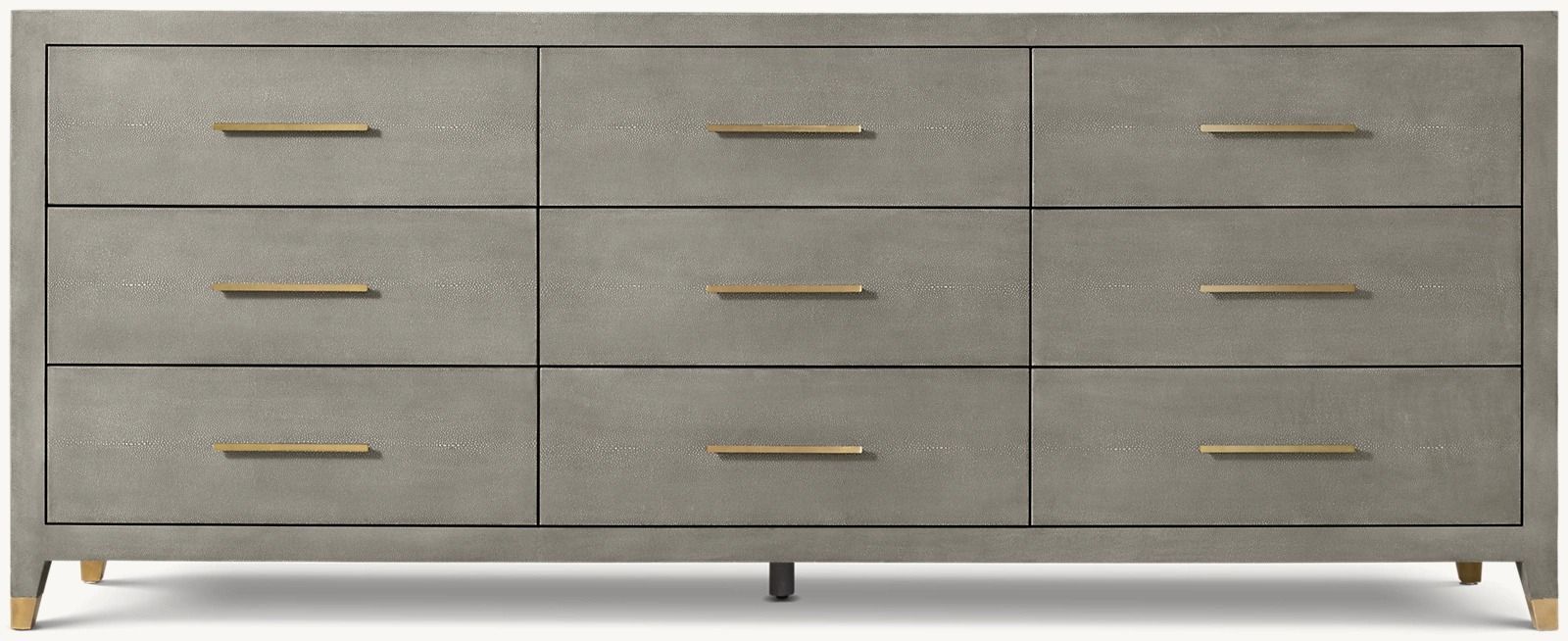 GRAYDON SHAGREEN 9-DRAWER DRESSER thumbnail 3