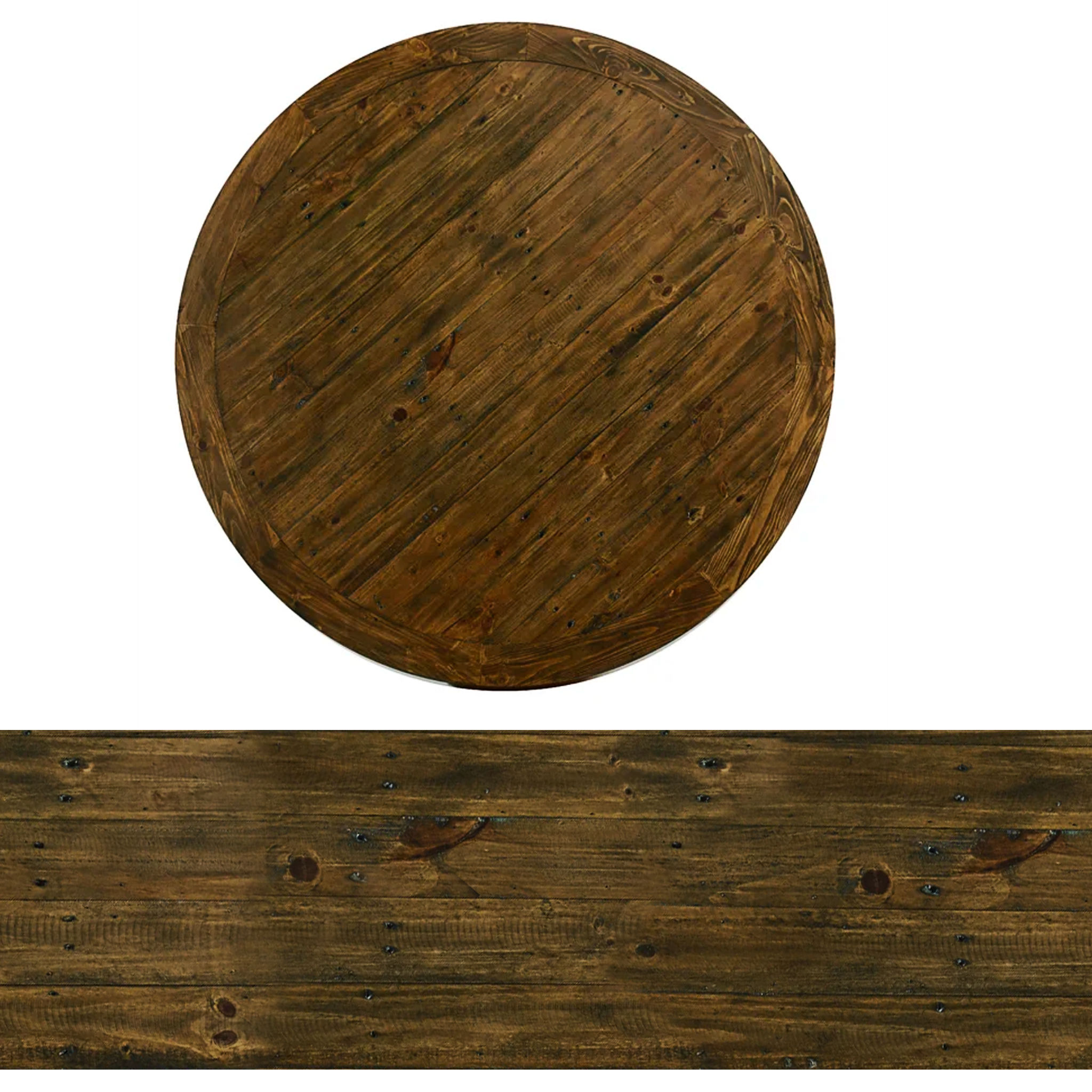 Marius Round Solid Wood Dining Table thumbnail 3