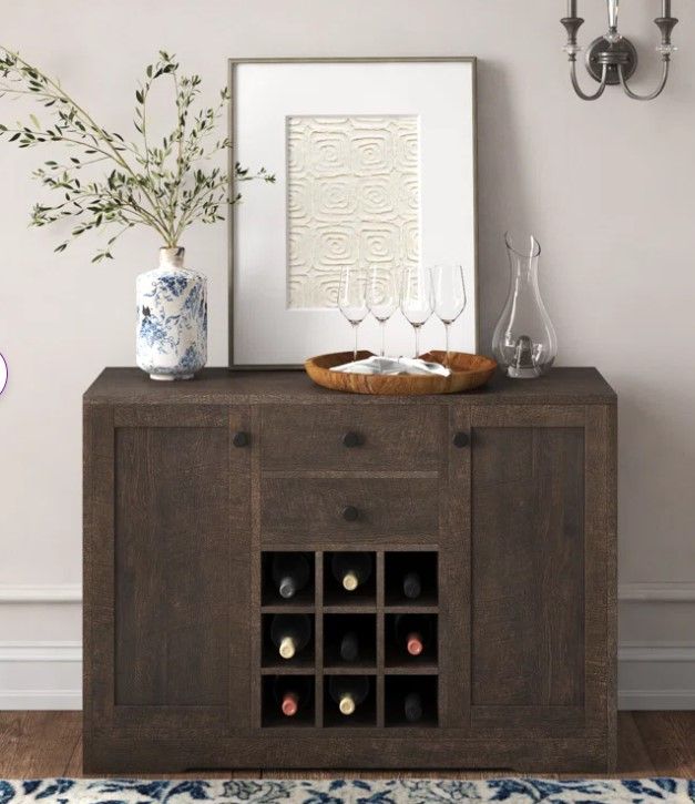 Aviva Bar Cabinet with Wine Storage thumbnail 3