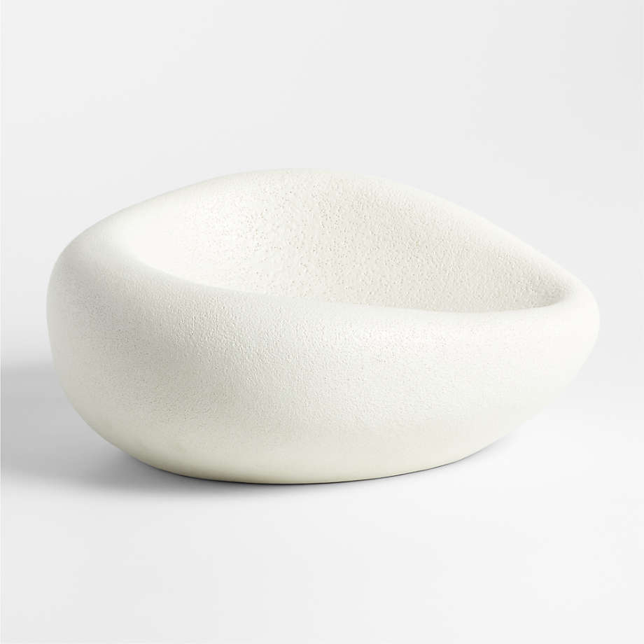 Cirro White Ceramic Centerpiece Bowl 16" thumbnail 3