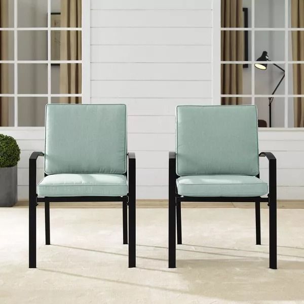 Kaplan 2pk Outdoor Rocking Chairs Mist thumbnail 2