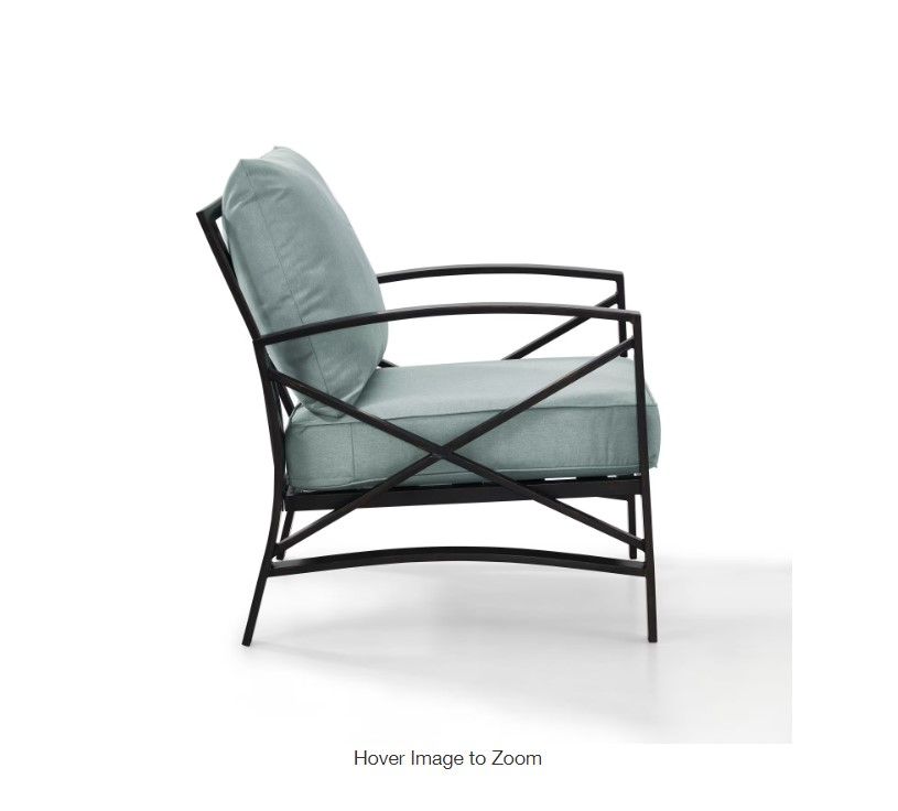 Kaplan 2pk Outdoor Rocking Chairs Mist thumbnail 3