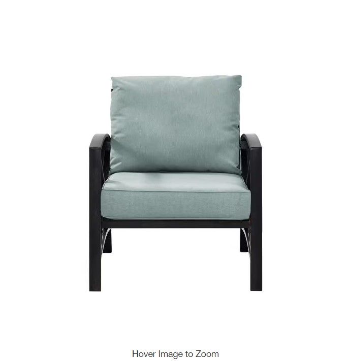 Kaplan 2pk Outdoor Rocking Chairs Mist thumbnail 4