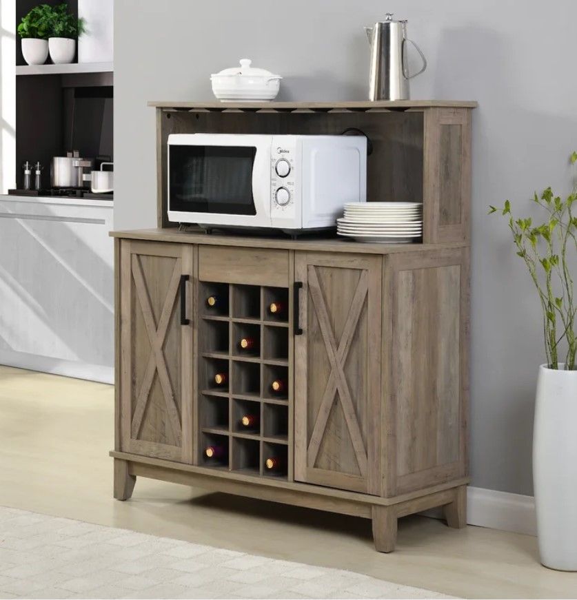 Emily 38.4'' Bar Cabinet thumbnail 3