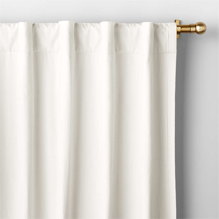 Pampas Ivory Embroidered Curtain Panel 44"x108" thumbnail 2