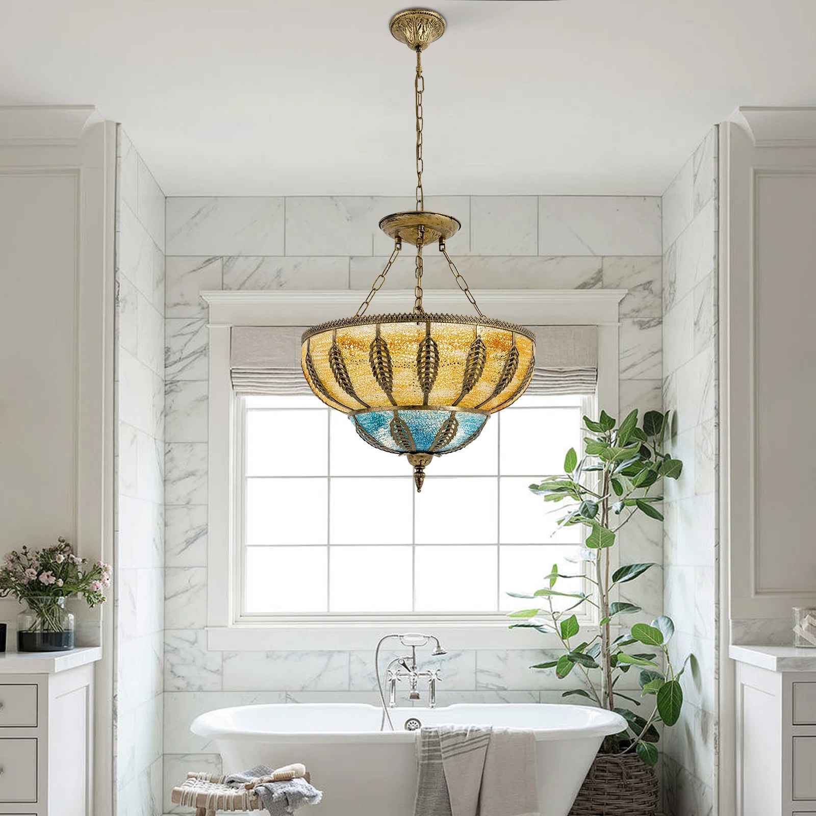 Soffie 3 Light Dome Chandelier thumbnail 2
