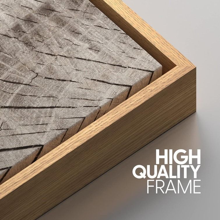 Tree Ring Rustic Oak Wood Farmhouse Decor Neutral Modern Organic Framed Canvas 3 Piece Print Art thumbnail 9