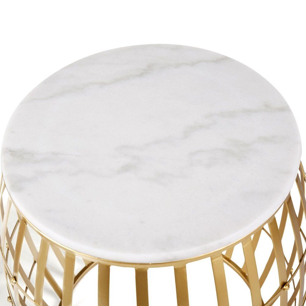 Gold Cage 20.5 Inch Table Accent by Stylecraft thumbnail 2