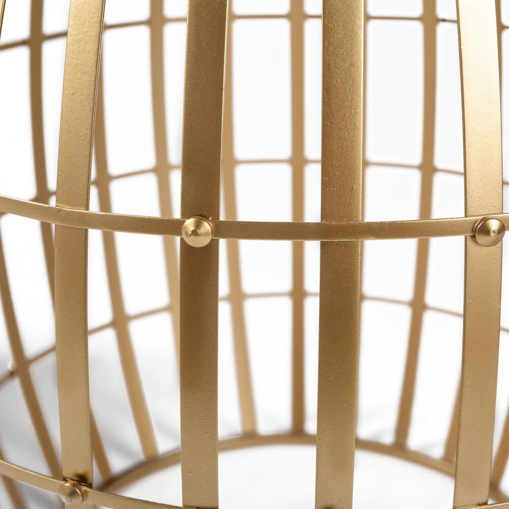 Gold Cage 20.5 Inch Table Accent by Stylecraft thumbnail 4