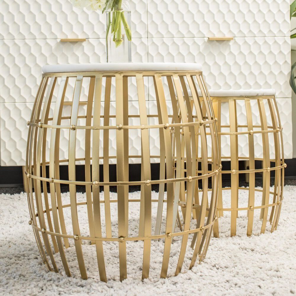 Gold Cage 20.5 Inch Table Accent by Stylecraft thumbnail 6