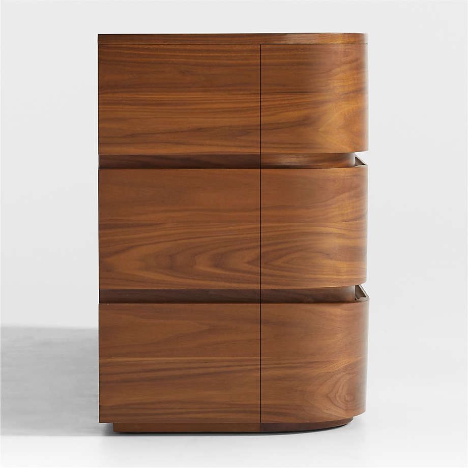 Milano Natural Walnut Wood 9-Drawer Dresser thumbnail 5