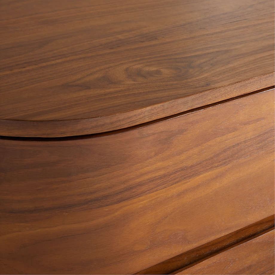 Milano Natural Walnut Wood 9-Drawer Dresser thumbnail 6