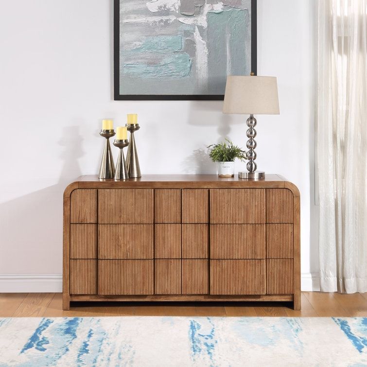 Fluted 6 - Drawer Dresser thumbnail 2