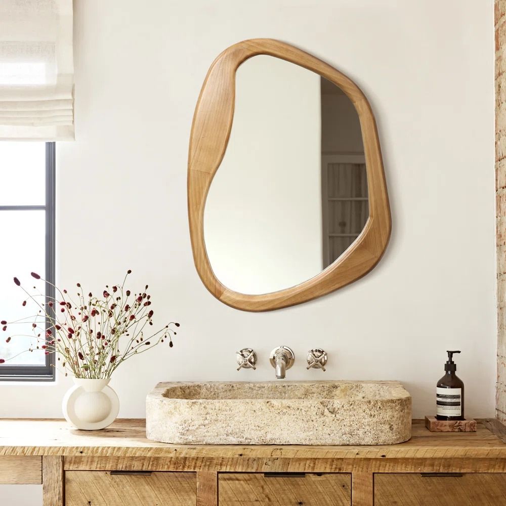 Organic Frame Asymmetrical Wall Mirror thumbnail 2