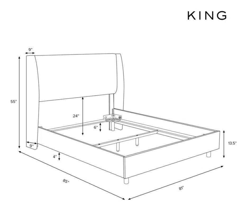 Tilly Upholstered Bed Classic Linen thumbnail 3