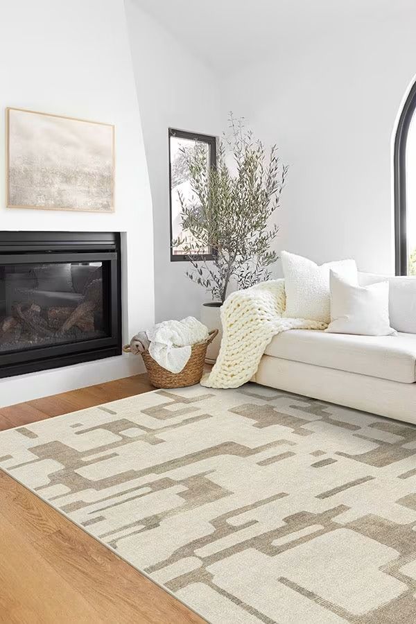 Holme Ivory and Natural Rug 9'x12' thumbnail 2