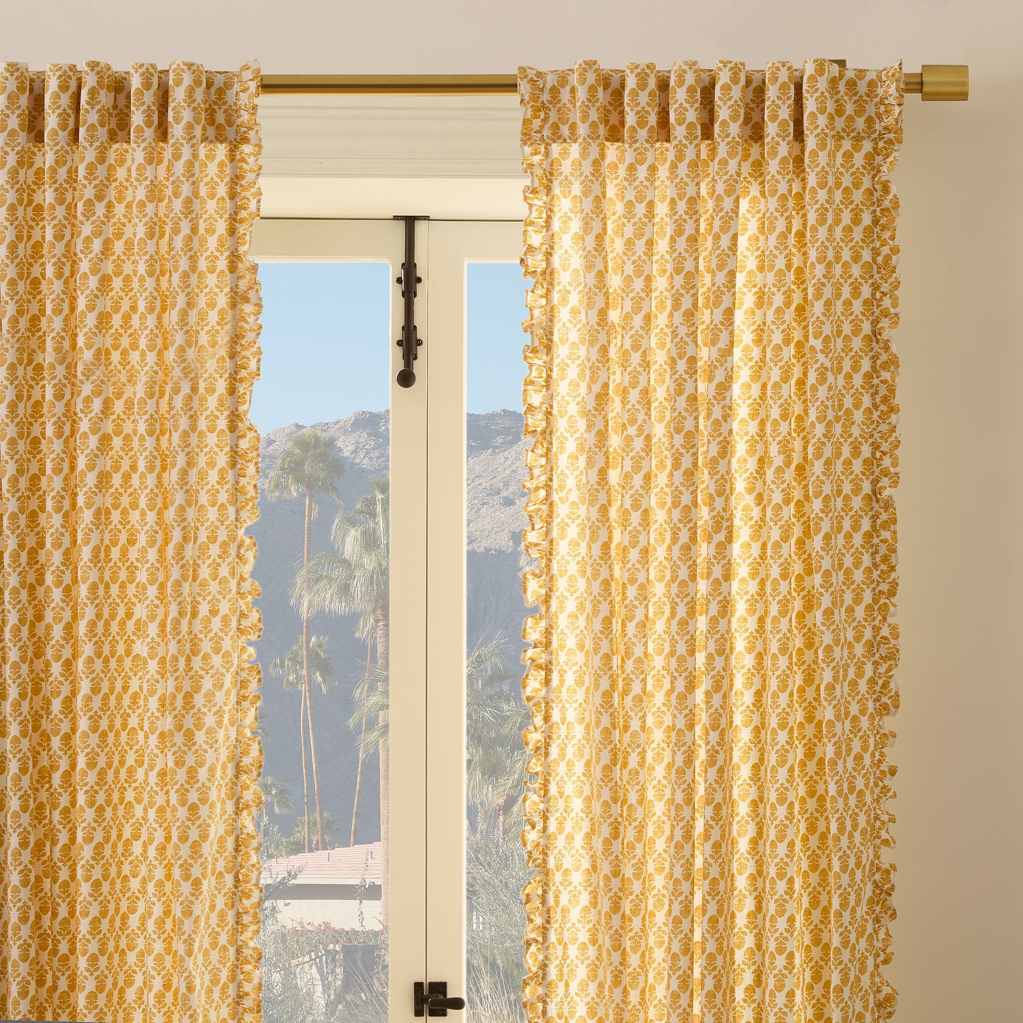 RHODE Thistle Ruffle Edge Curtain Set of 2 thumbnail 2