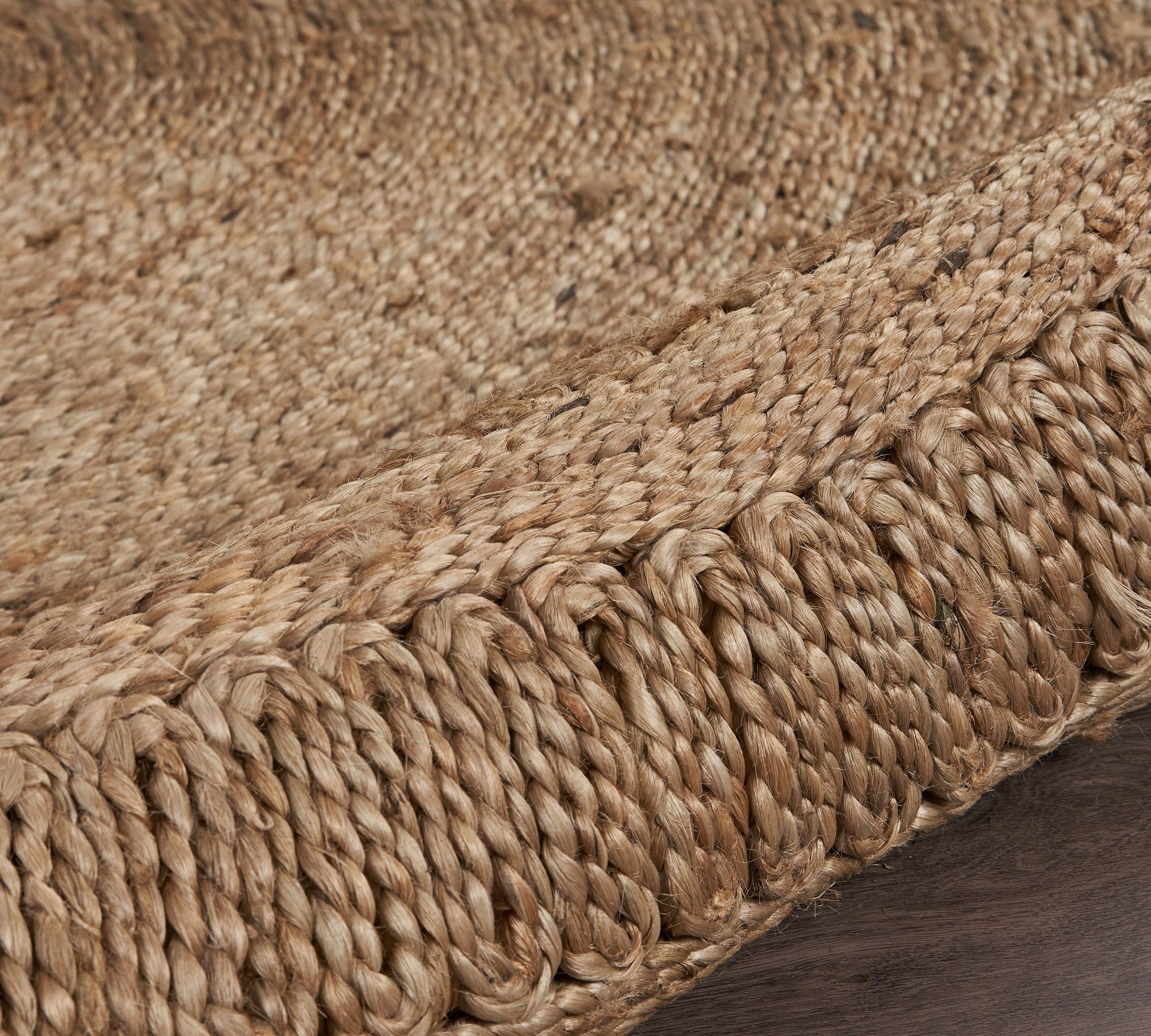 Kalev Jute Round Rug-4' thumbnail 3