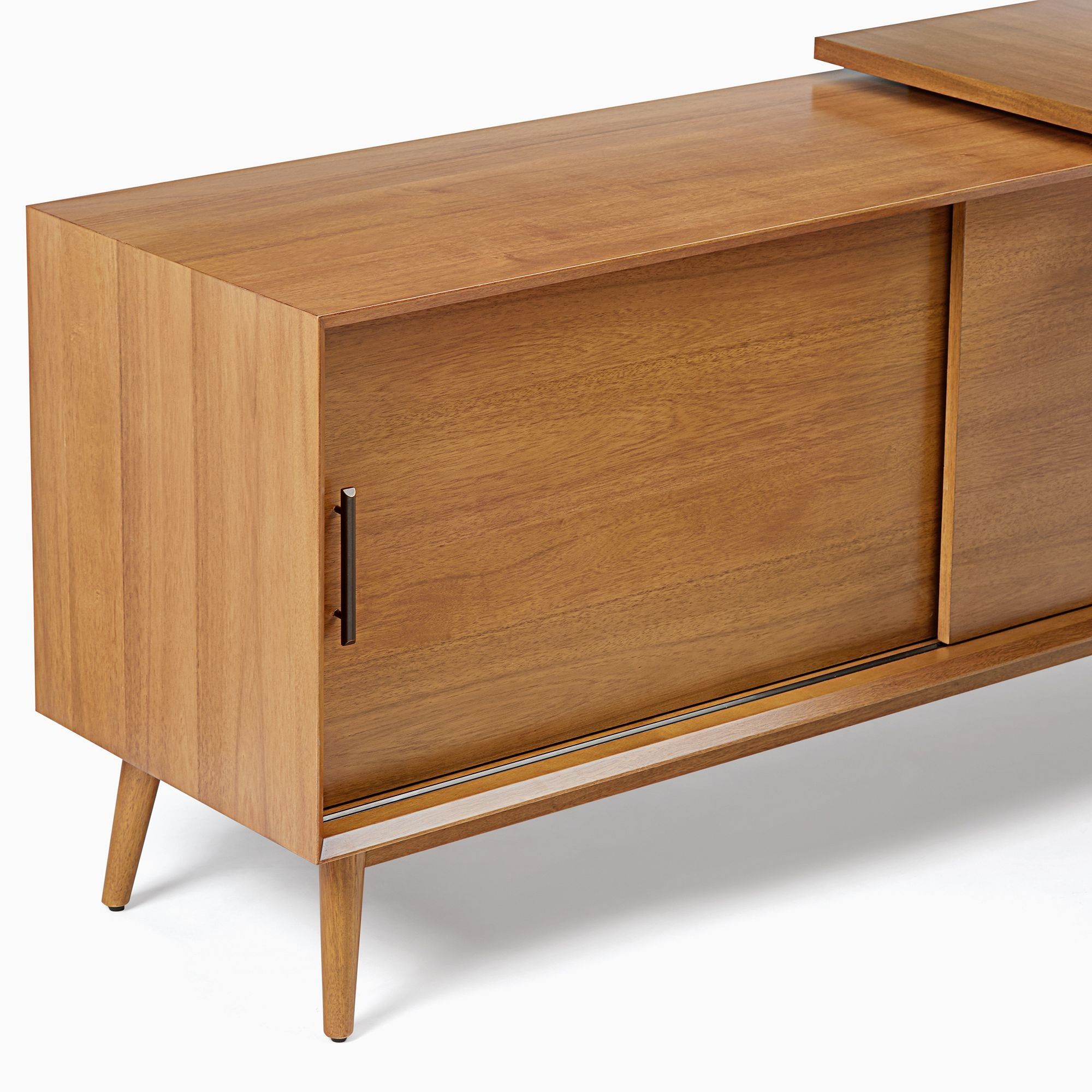 Mid Century Modular L Shape desk File Cabinet Bookcase thumbnail 6