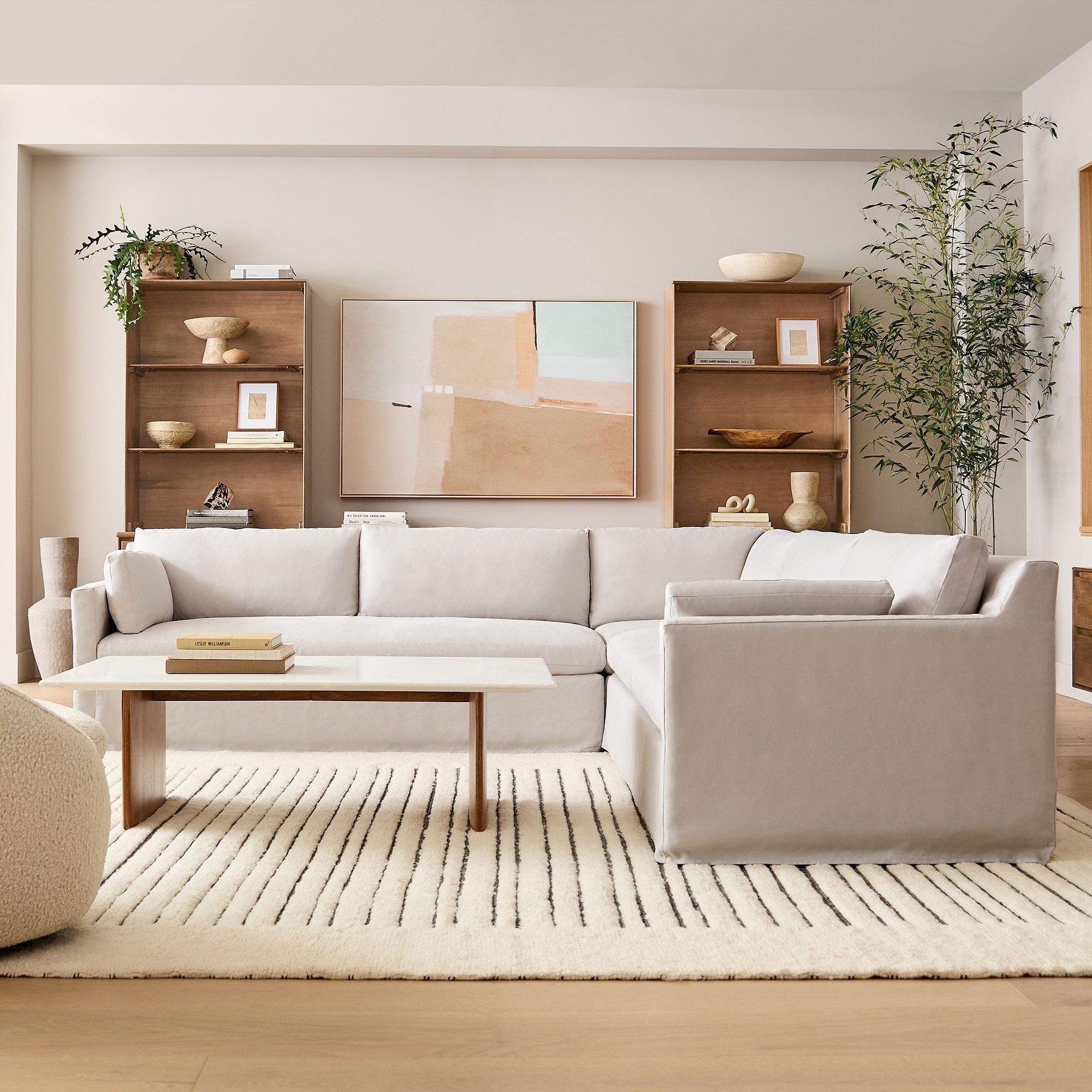 Marin Skirted Slipcover 3-Piece L-Shaped Sectional thumbnail 2