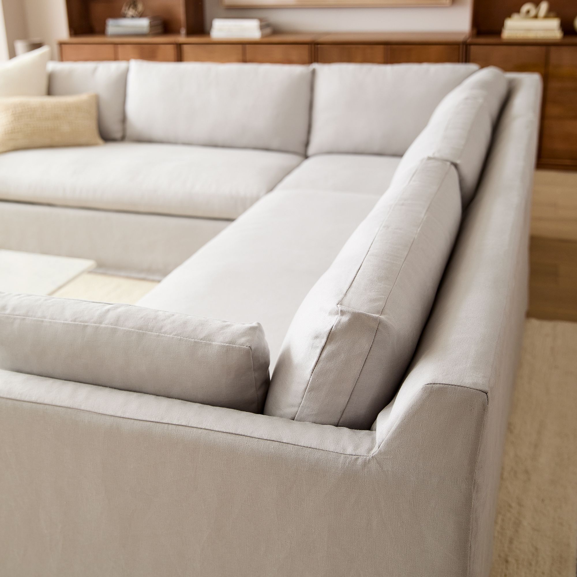 Marin Skirted Slipcover 3-Piece L-Shaped Sectional thumbnail 3