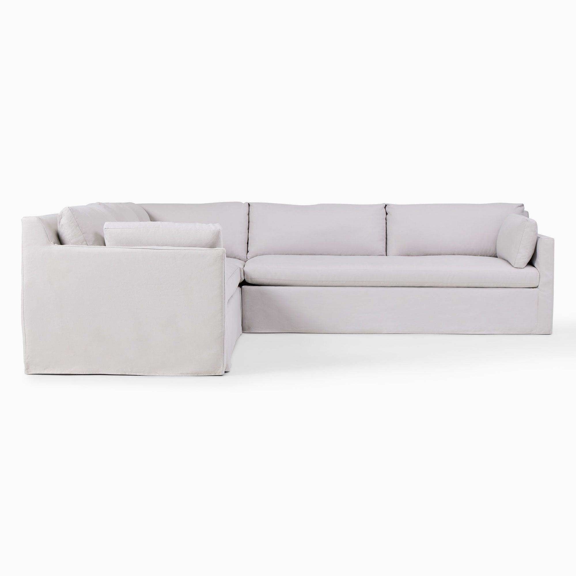 Marin Skirted Slipcover 3-Piece L-Shaped Sectional thumbnail 4