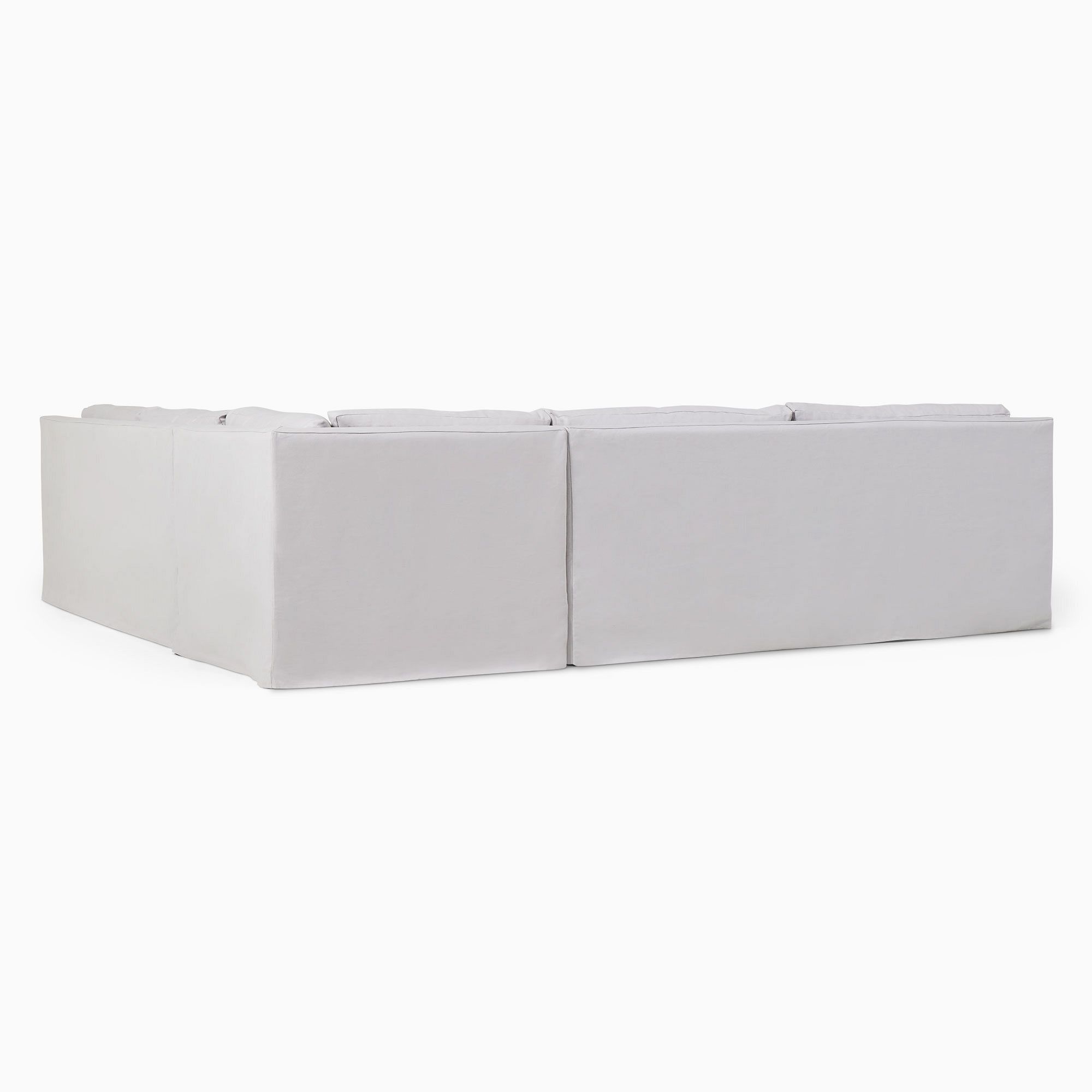 Marin Skirted Slipcover 3-Piece L-Shaped Sectional thumbnail 5