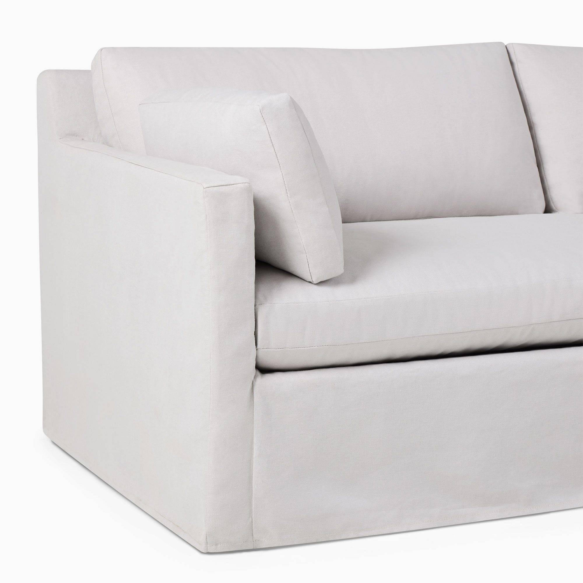 Marin Skirted Slipcover 3-Piece L-Shaped Sectional thumbnail 7
