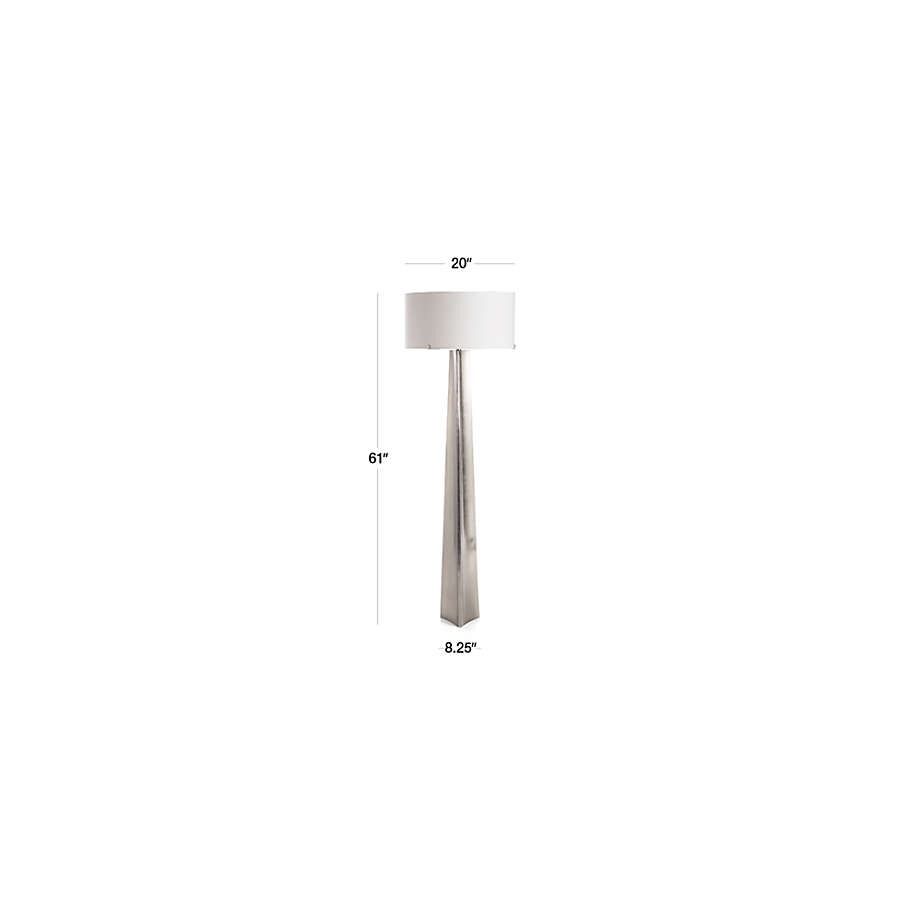 Isla Brass Triangle Floor Lamp thumbnail 2