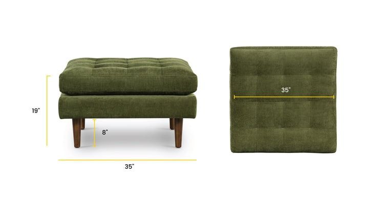 Napa Velvet Ottoman thumbnail 10