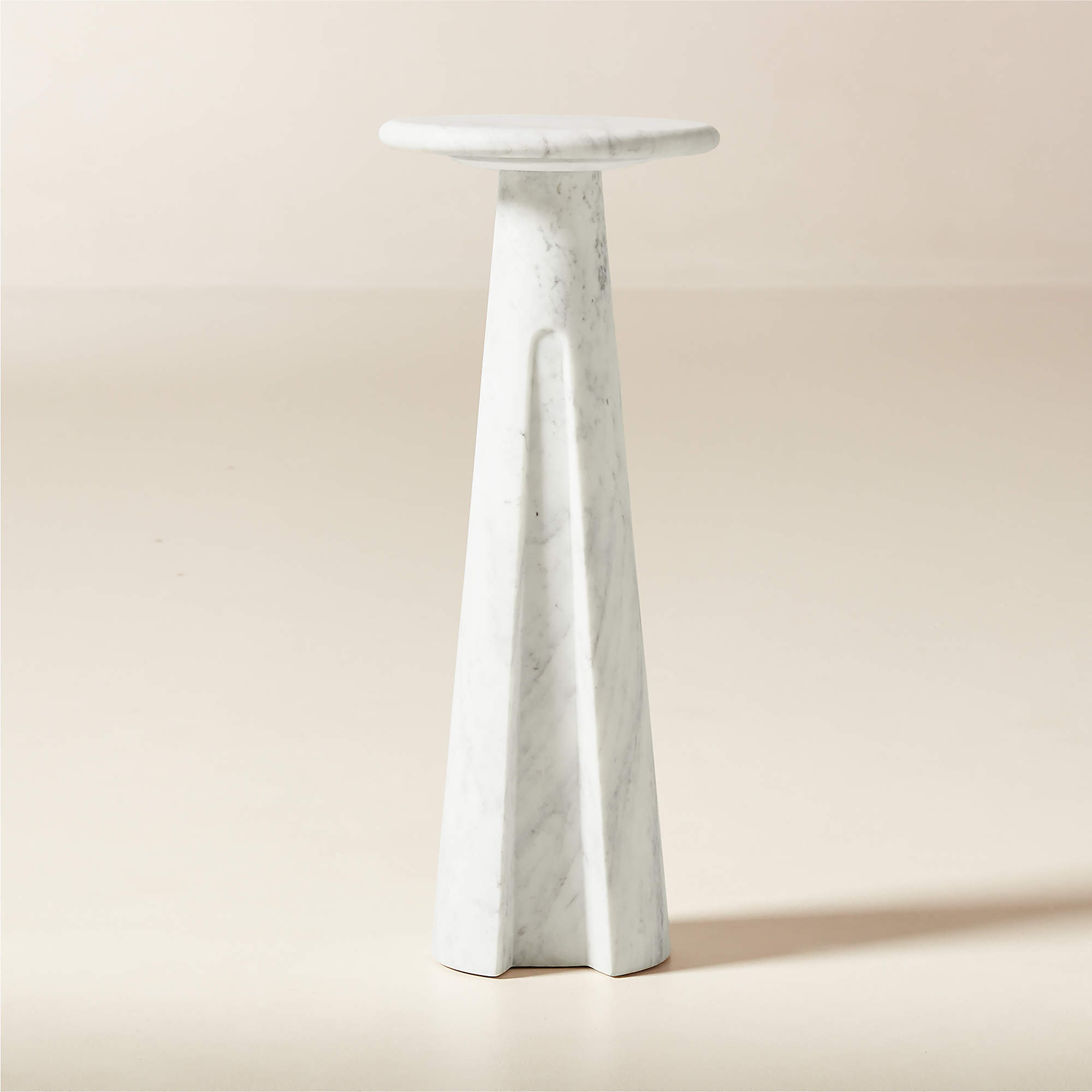 Ciccio White Marble Side Table thumbnail 2