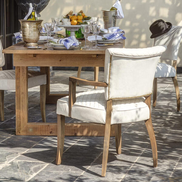 Mimi Quilt Dining Chair with Arms thumbnail 6