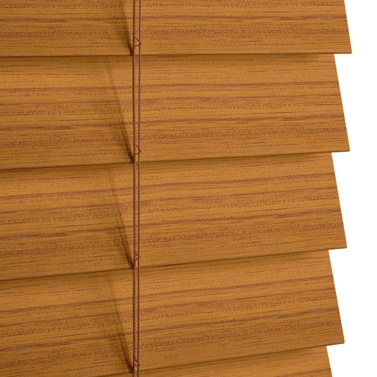 Room Darkening Cordless Faux Wood Blind thumbnail 5