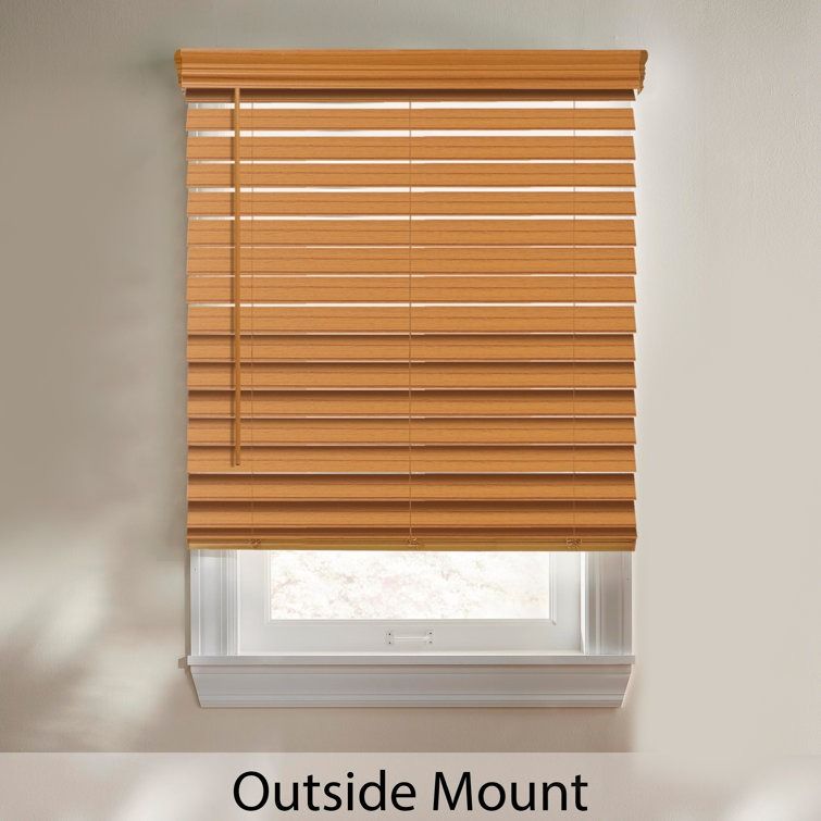 Room Darkening Cordless Faux Wood Blind thumbnail 6