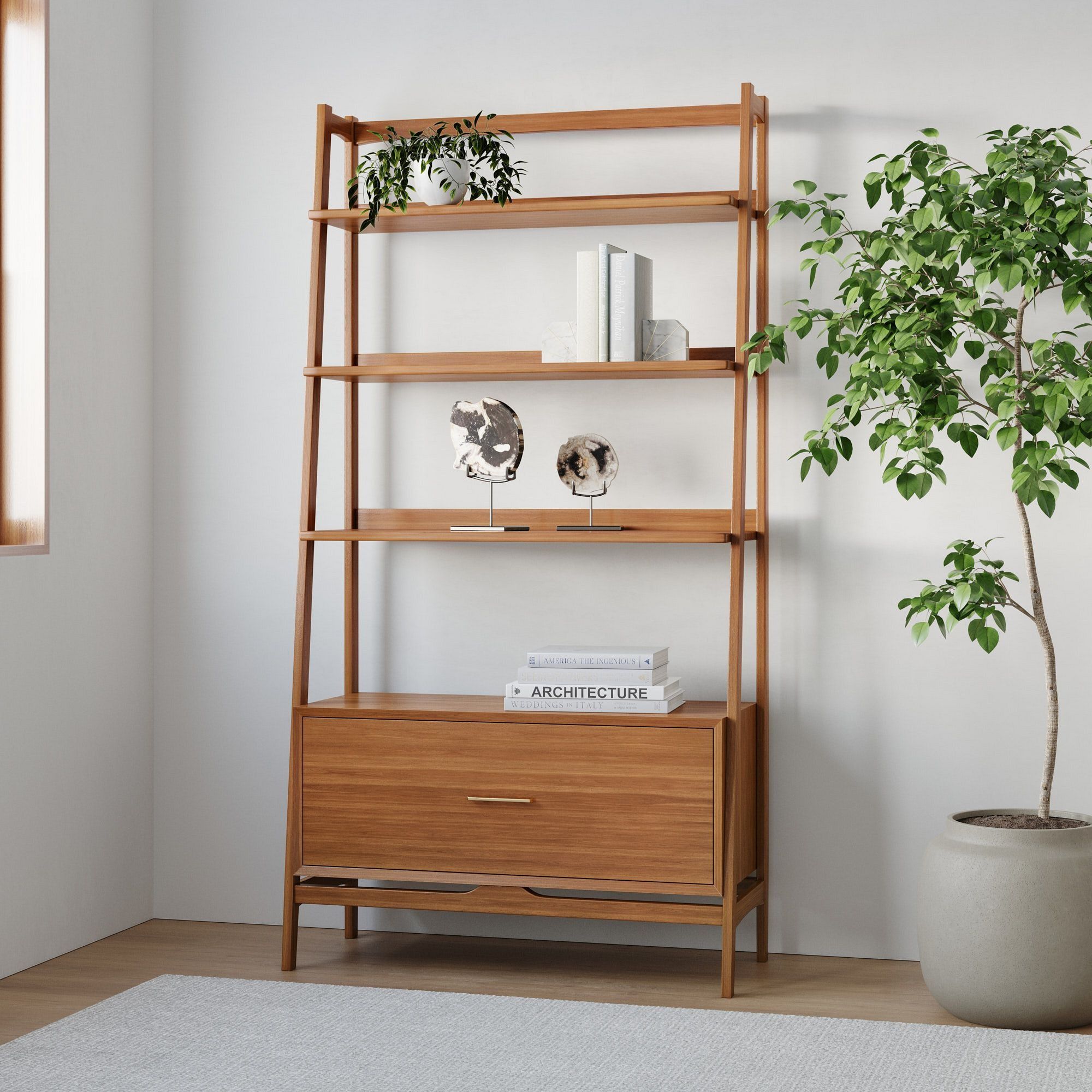 Mid-Century Bookshelf Drawer thumbnail 2