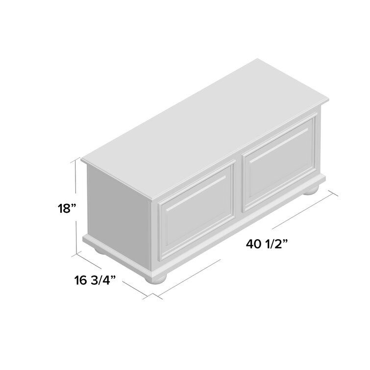 Chapman Solid Wood Blanket Storage Chest thumbnail 7