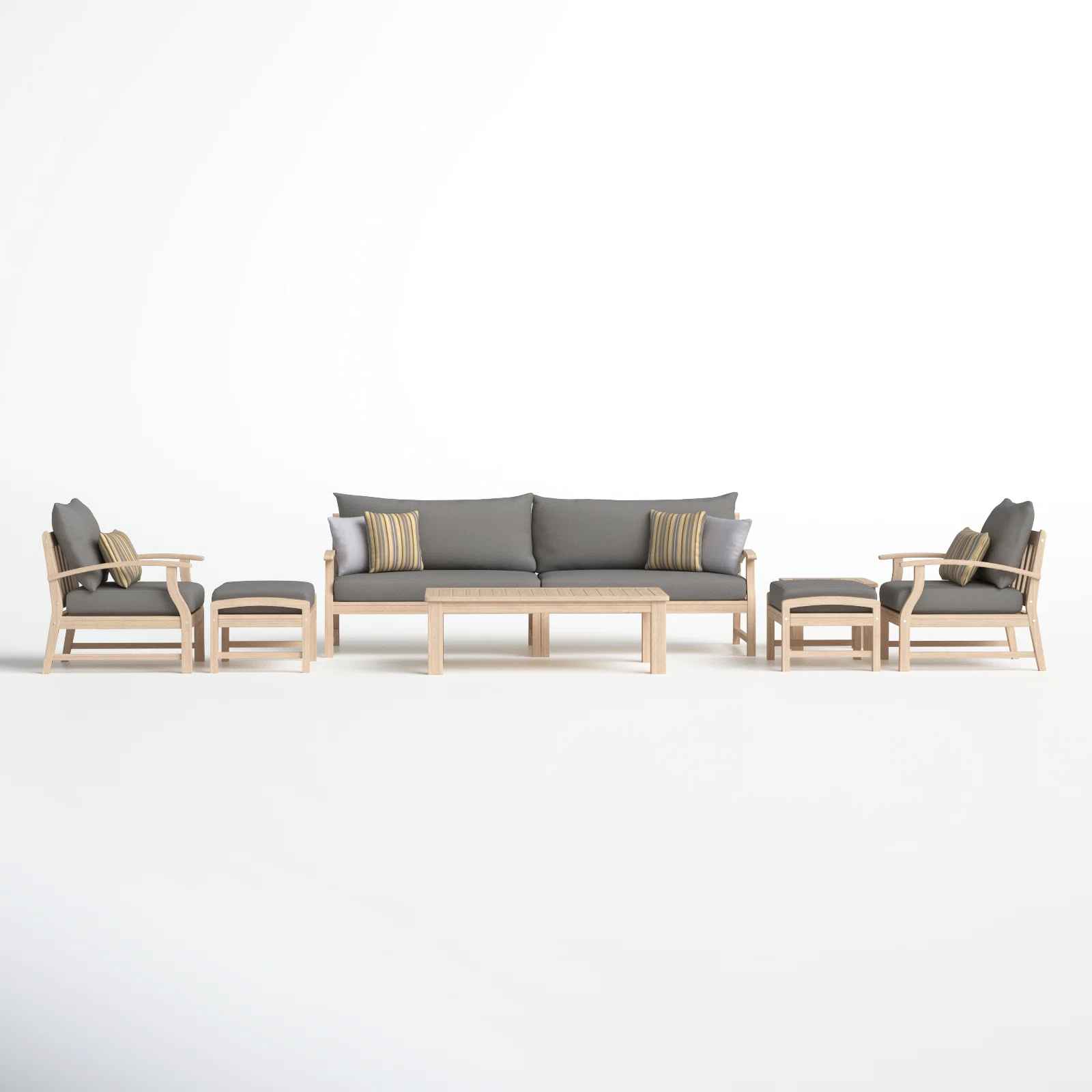 Griswald 5 Person Outdoor Seating Group with Cushions Coffee Table thumbnail 6