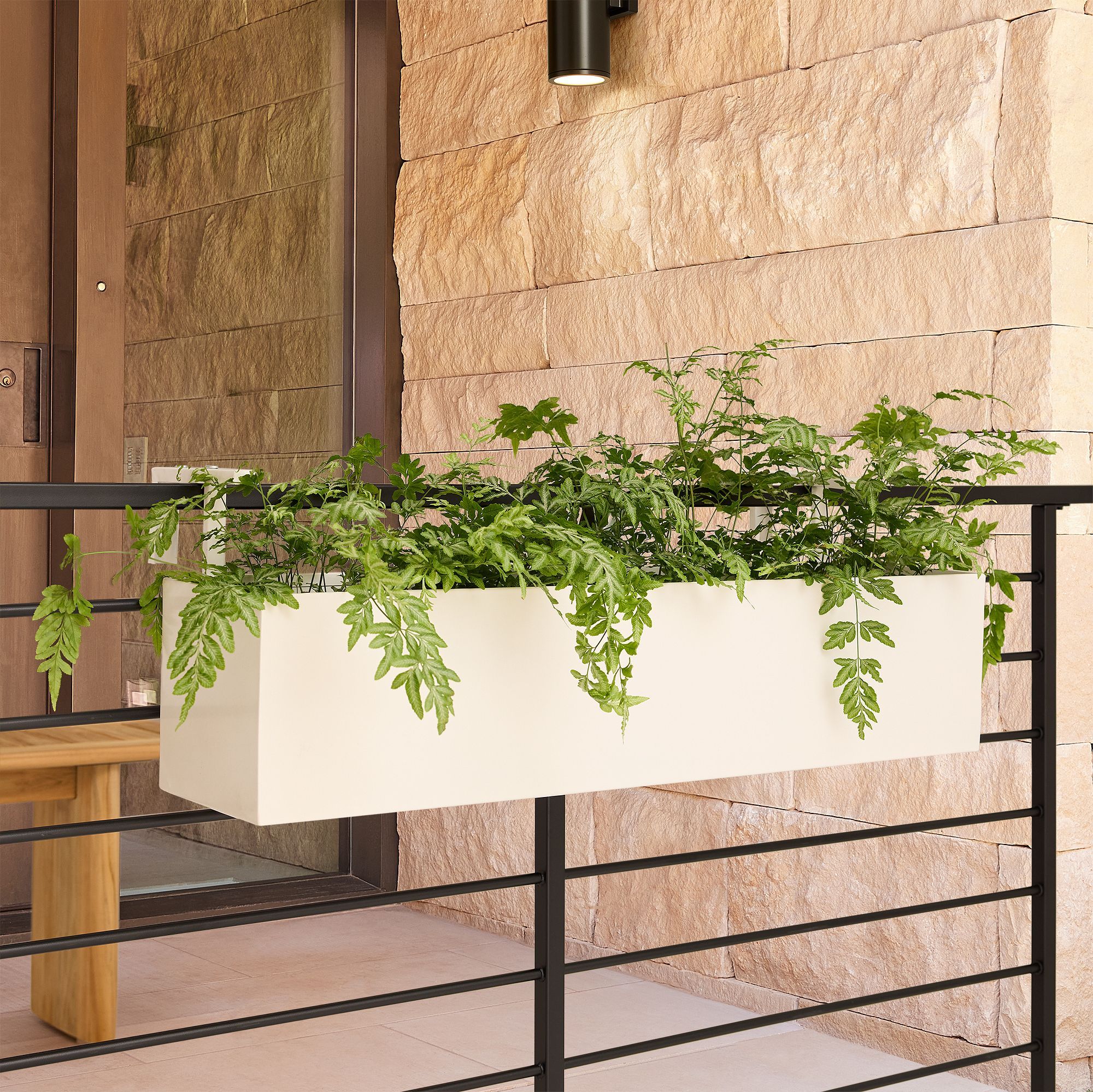 Streamline Metal Railing Planter-36" thumbnail 2